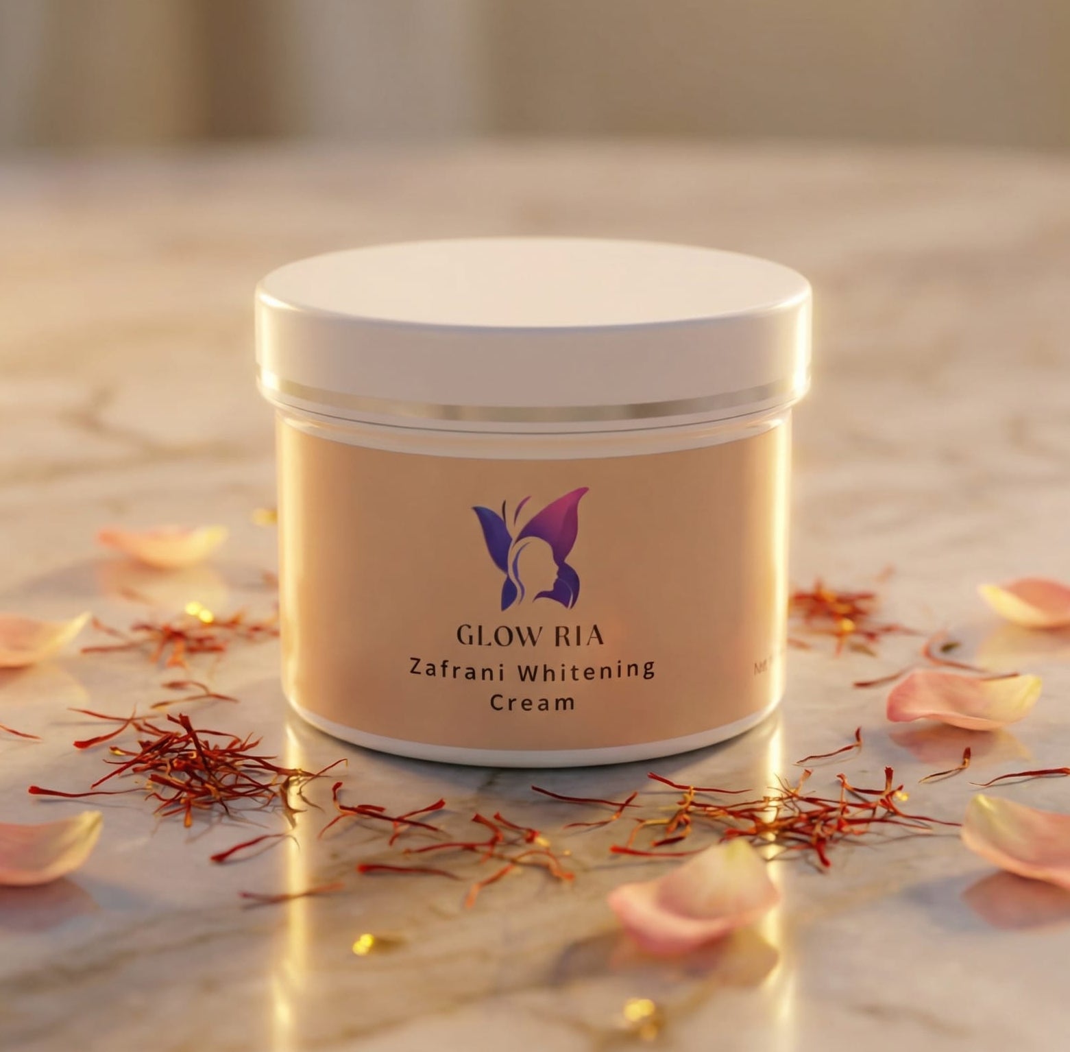 Glow Ria Zafrani Whitening Cream 100G Skin Brightening Cream For Radiant And Even Looking Skin
