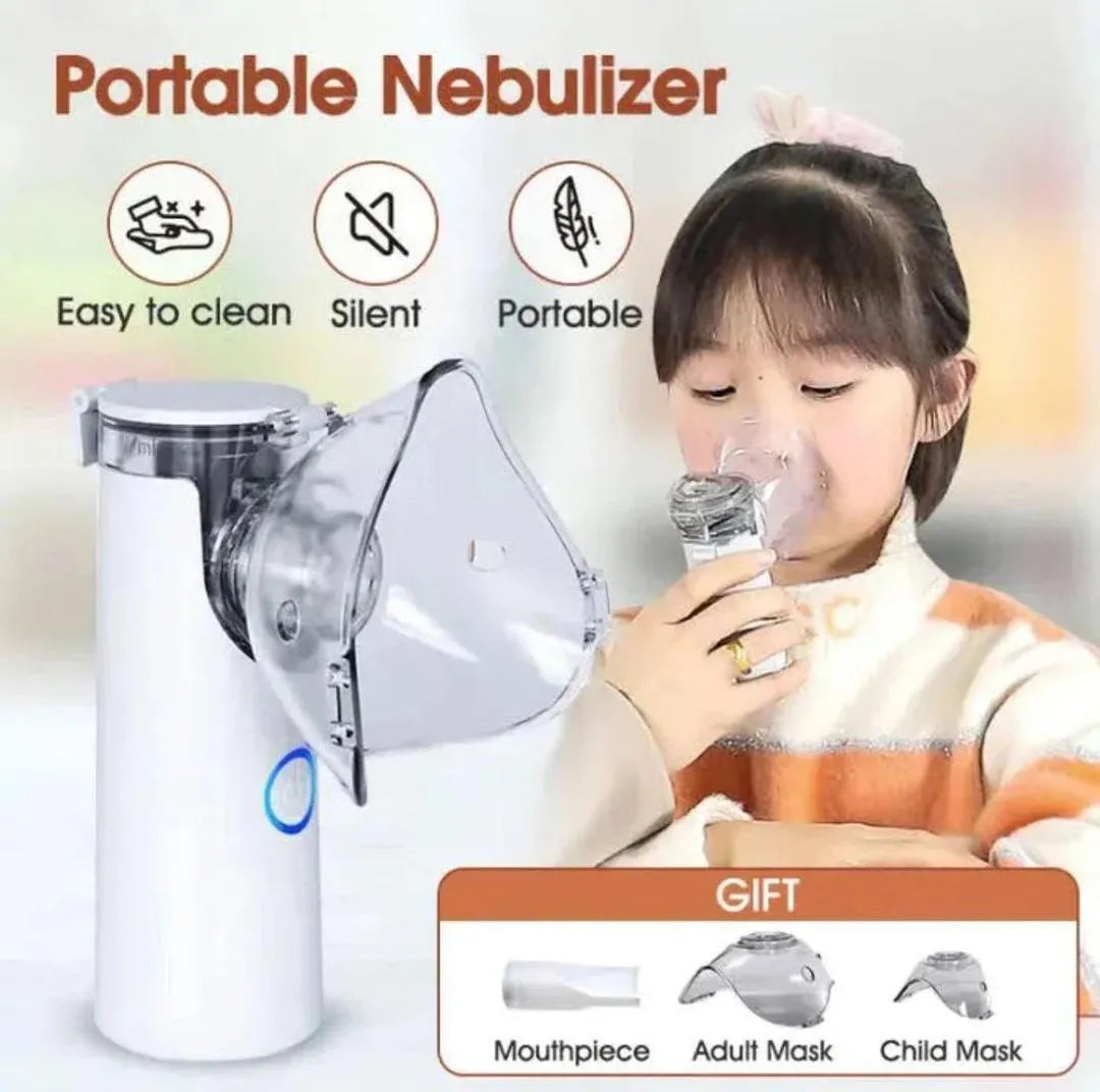 Portable Mesh Nebulizer Blue USB Battery