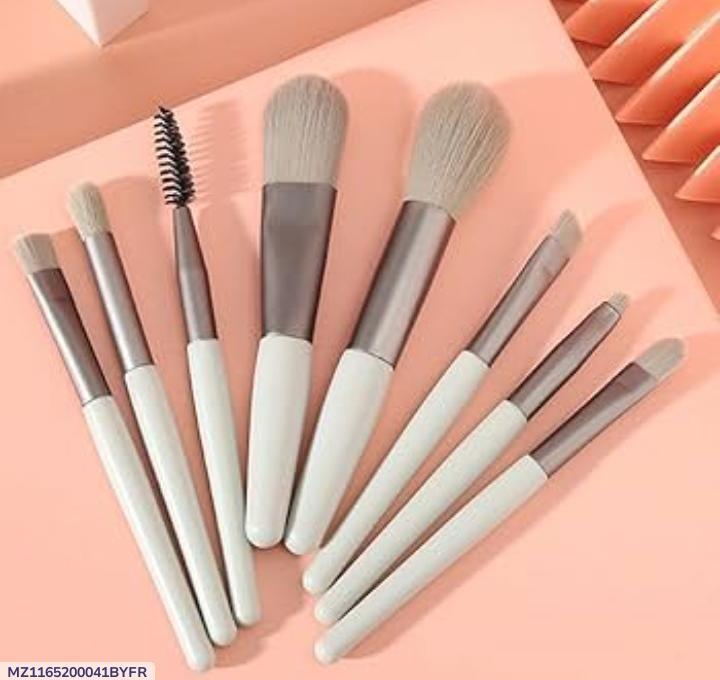 8 Pcs Mini Makeup Brushes Set Synthetic Hair Travel-Sized