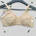 Beige Non-Padded Cotton Bra for Daily Wear