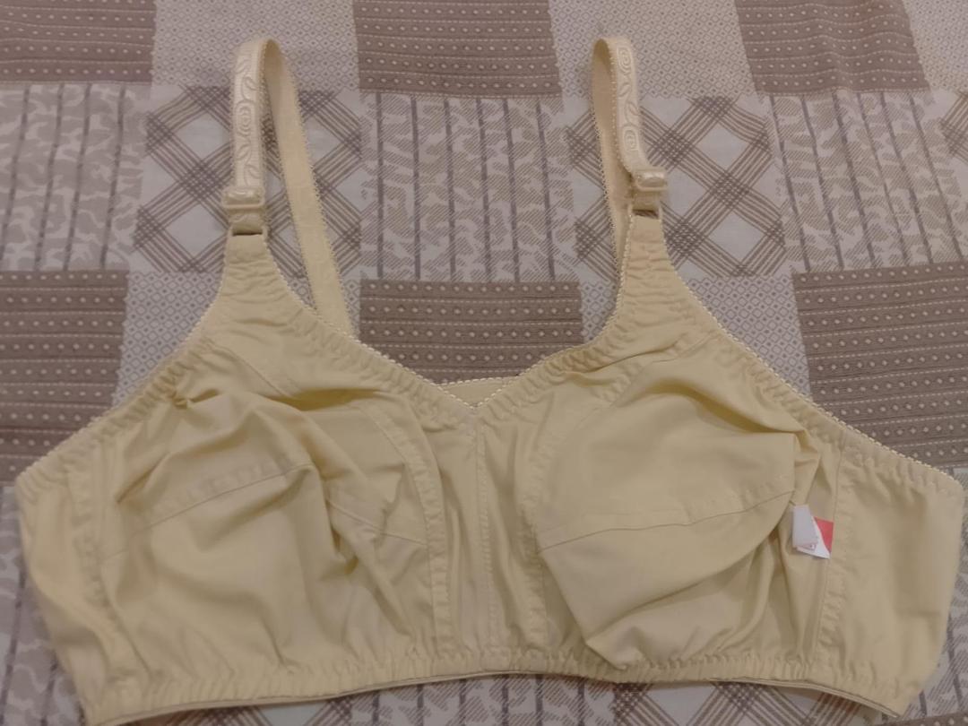 Beige Non-Padded Cotton Bra for Daily Wear