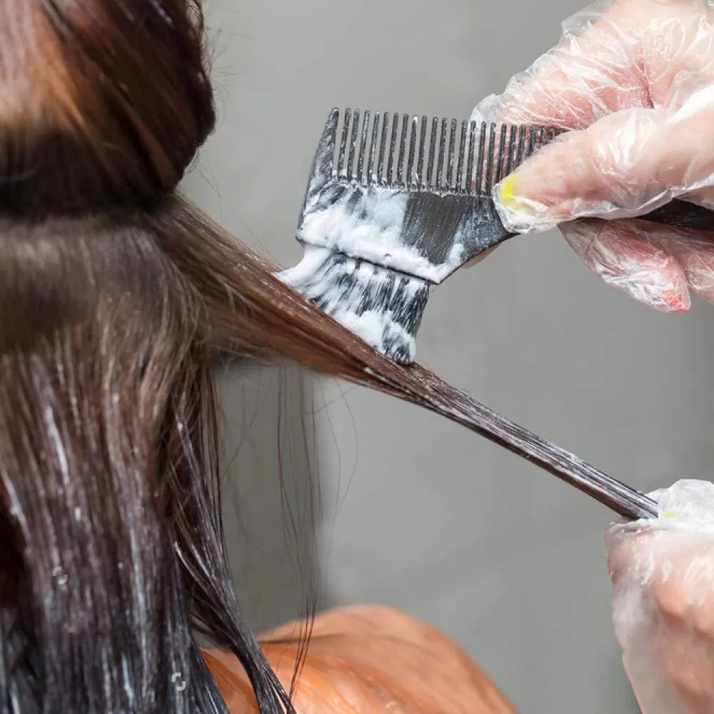 Black Matte Hair Bleach Bowl with Brushes Set