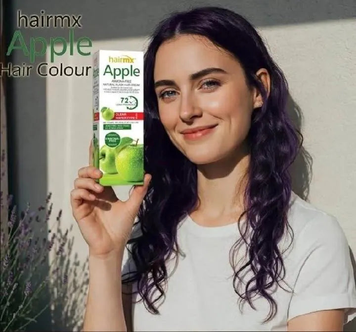 Apple Green Hair Colour for Pakistani Women