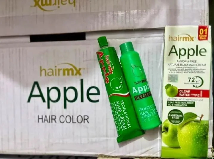 Apple Green Hair Colour for Pakistani Women