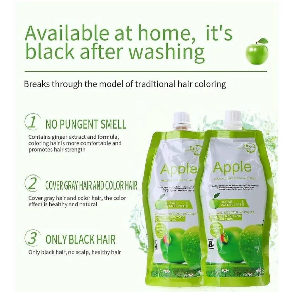 Apple Hair Color Cream Ammon-Free Twin Pack