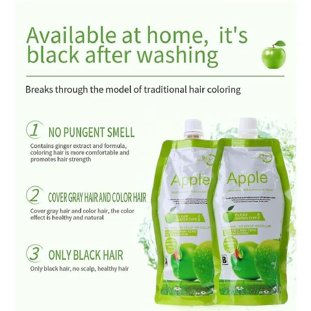 Apple Hair Color Cream Ammon-Free Twin Pack