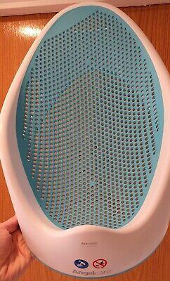 Baby Bath Cradle Blue White Non-Slip Plastic