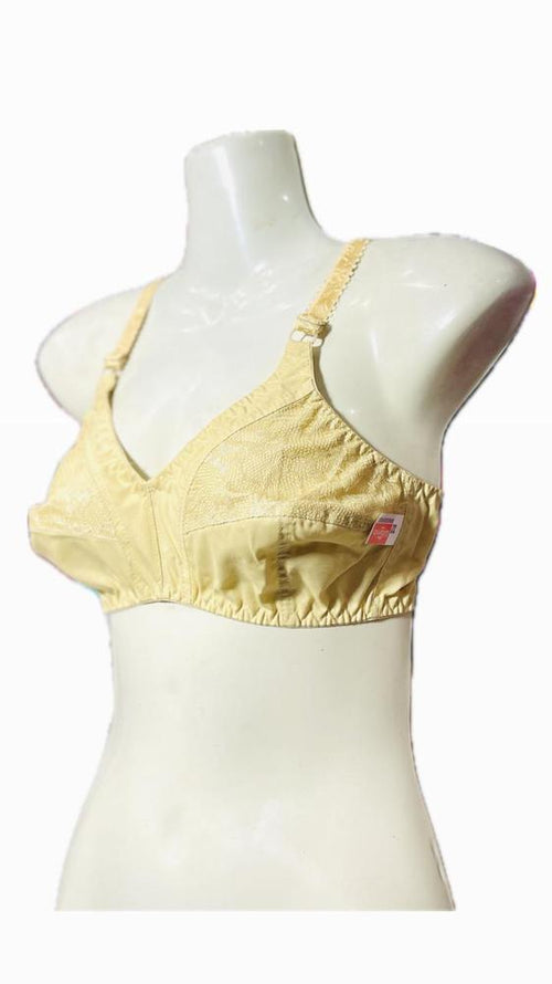 "Premium Cotton V-Neck Bra for Women, Stretchable, Breathable, Sizes 32-42 "