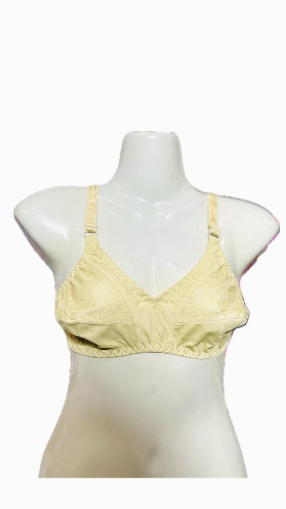 "Premium Cotton V-Neck Bra for Women, Stretchable, Breathable, Sizes 32-42 "