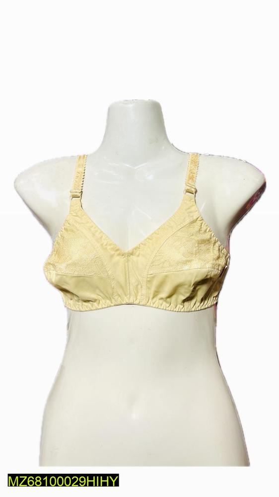 "Premium Cotton V-Neck Bra for Women, Stretchable, Breathable, Sizes 32-42 "