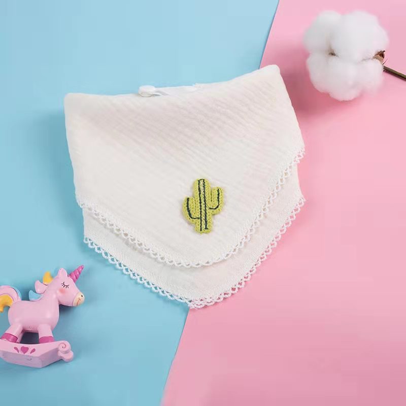 Baby Gauze Towels with Embroidered Designs